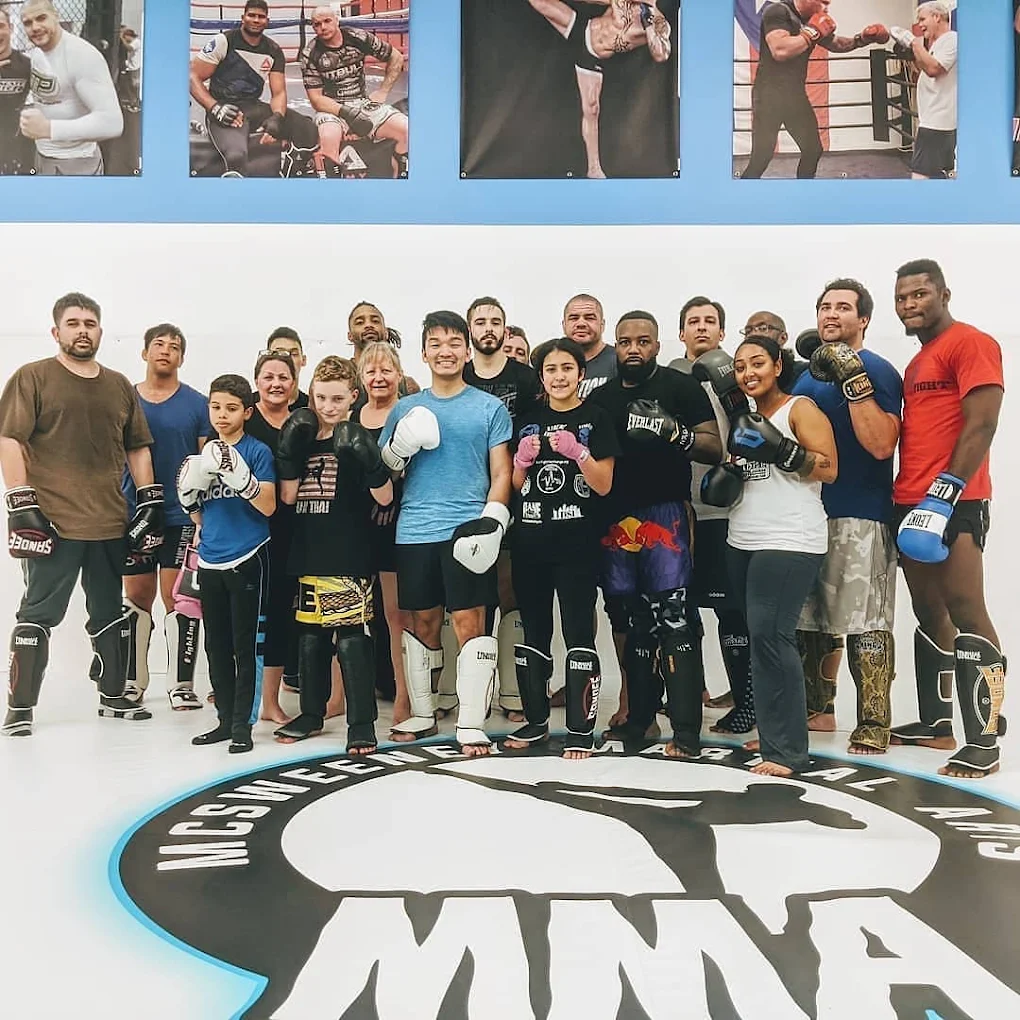 McSweeney MMA training community group photo